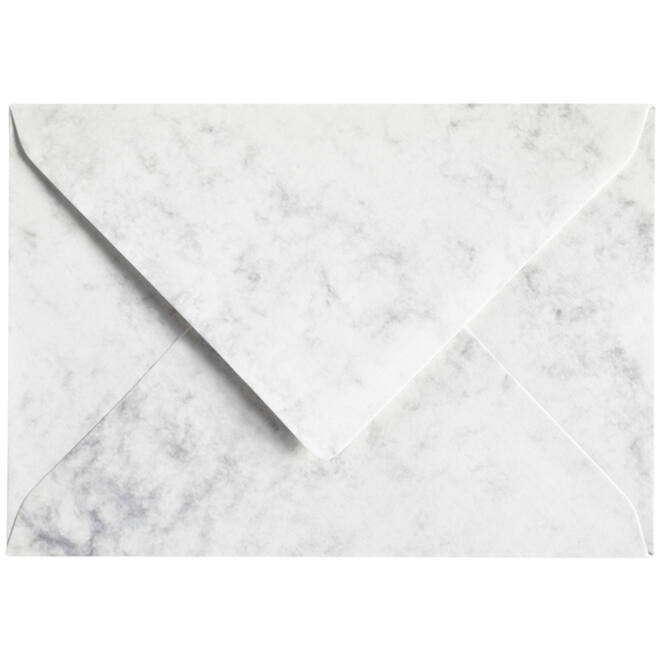 Envelop Papicolor C6 114x162mm marble grijs