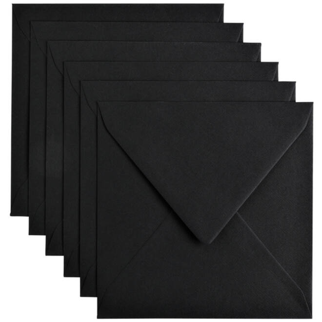 Envelop Papicolor 140x140mm ravenzwart