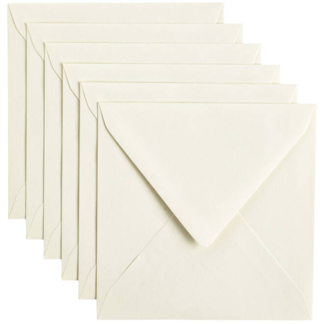 Envelop Papicolor 140x140mm anjerwit