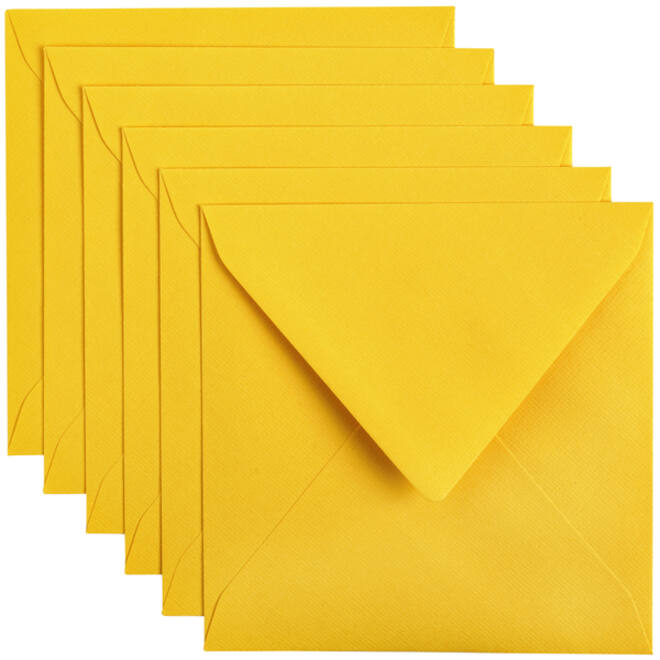 Envelop Papicolor 140x140mm dottergeel