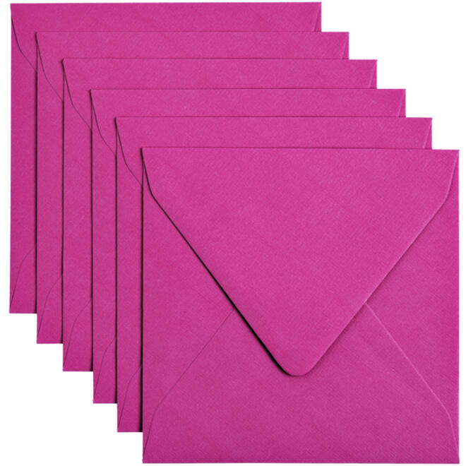 Envelop Papicolor 140x140mm felroze