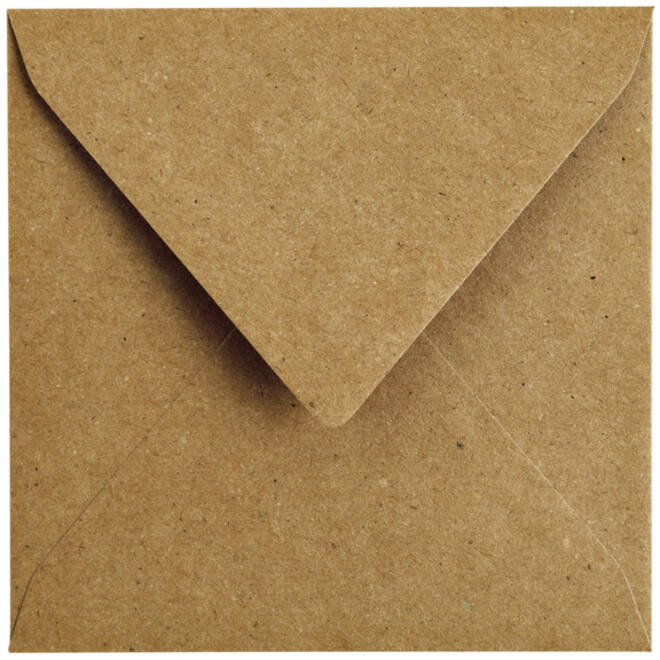 Envelop Papicolor 140x140mm kraft bruin