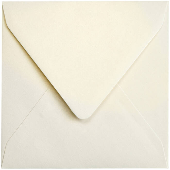 Envelop Papicolor 140x140mm metallic ivoor