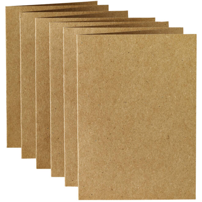 Correspondentiekaart Papicolor dubbel 105x148mm bruin pak à 6 stuks
