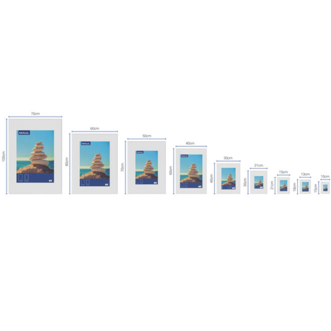 Fotolijst MAUL design 10x15cm aluminium frame zilver
