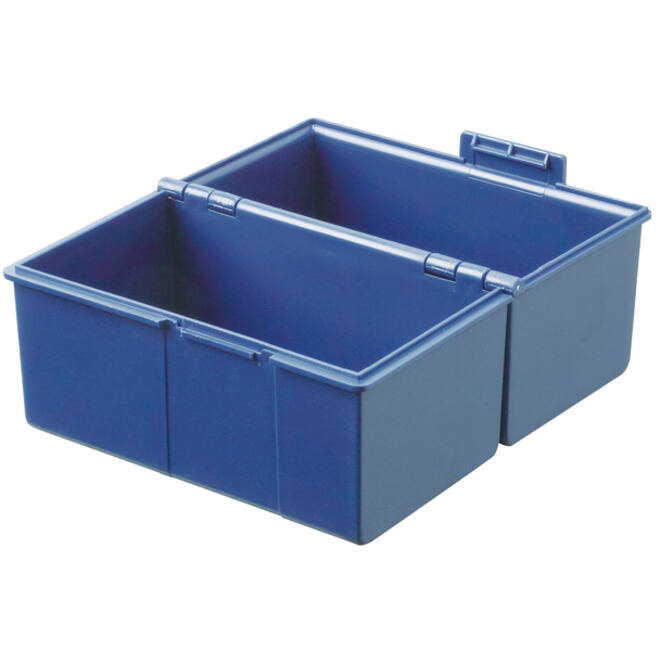 Kaartenbak Han breed A6 kunststof blauw