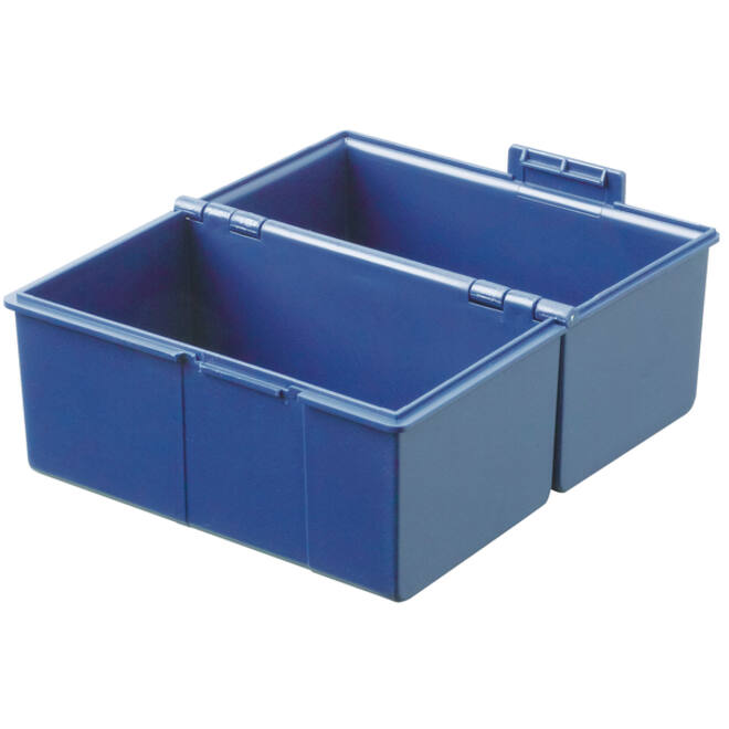 Kaartenbak Han breed A7 kunststof blauw