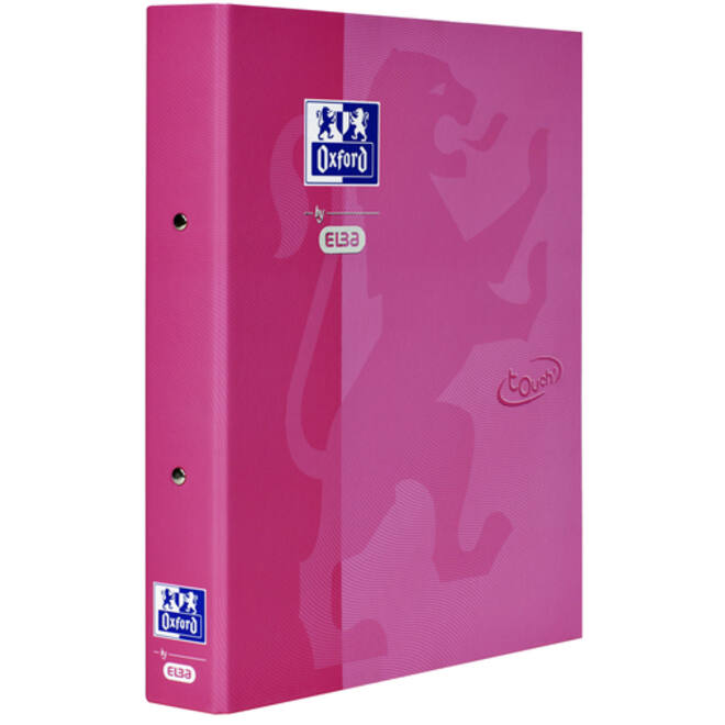 Ringband Oxford Touch A4 2-rings O-mech 30mm roze