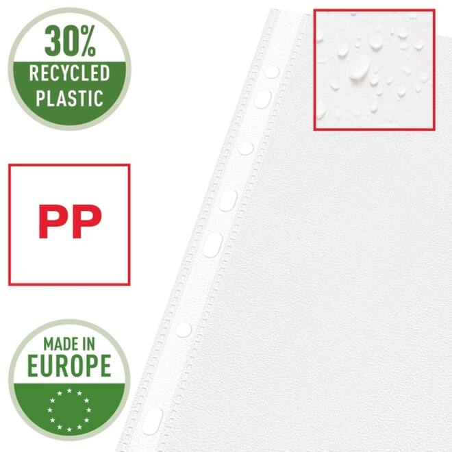 Showtas Esselte standaard 0,07mm PP A4 100 stuks