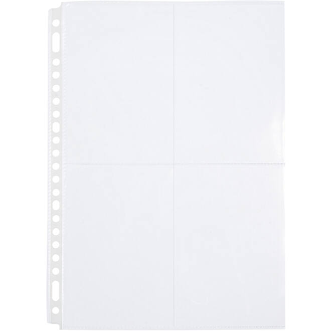 Fototas Multo A4 23-gaats 4-vaks 10X15cm PP transparant 10 stuks