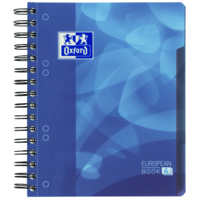 Projectboek Oxford School A5+ lijn 6-gaats 240 pagina's 80gr blauw