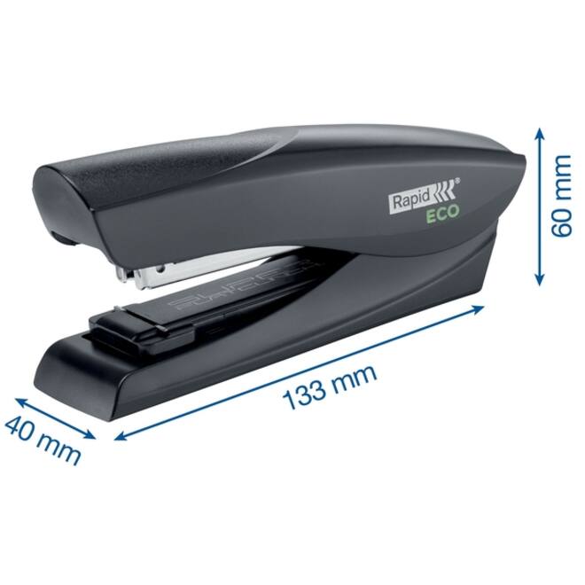 Nietmachine Rapid Fashion Eco half-strip 25 vel zwart
