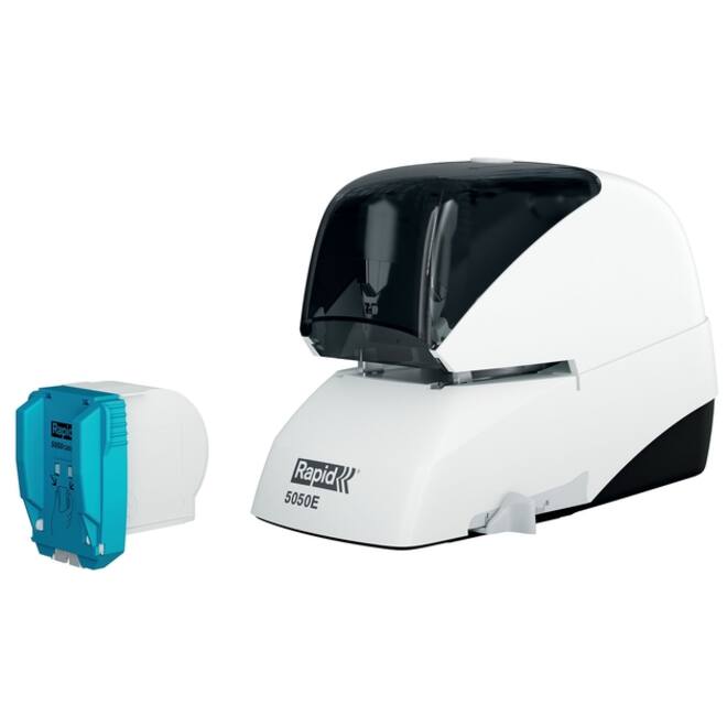 Nietmachine Rapid Classic contactloos elektrisch R5050e 50 vel wit/zwart