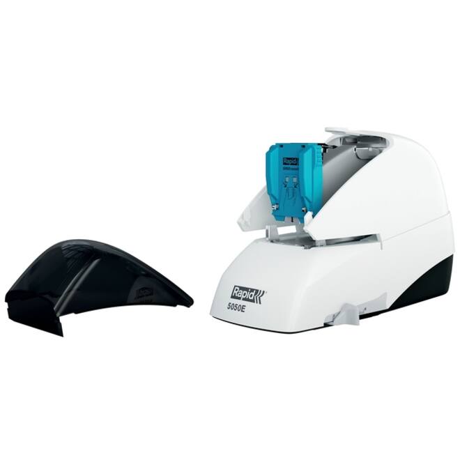 Nietmachine Rapid Classic contactloos elektrisch R5050e 50 vel wit/zwart