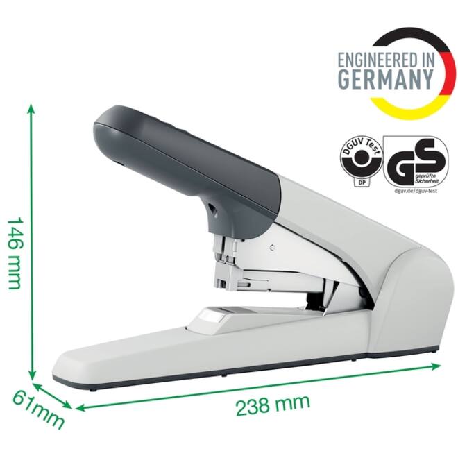Nietmachine Leitz Heavy Duty Flat Clinch 60 vel zilver