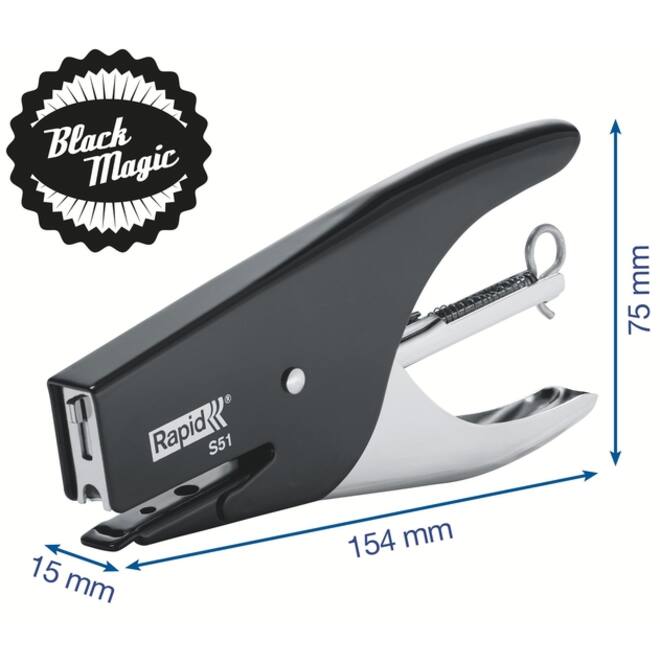 Niettang Rapid Classic S51 12 vel zwart