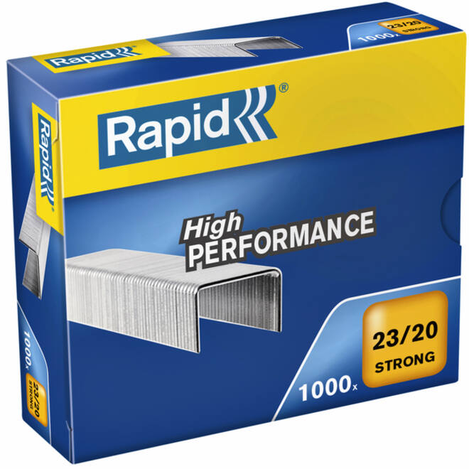 Nieten Rapid 23/20 gegalvaniseerd strong 1000 stuks