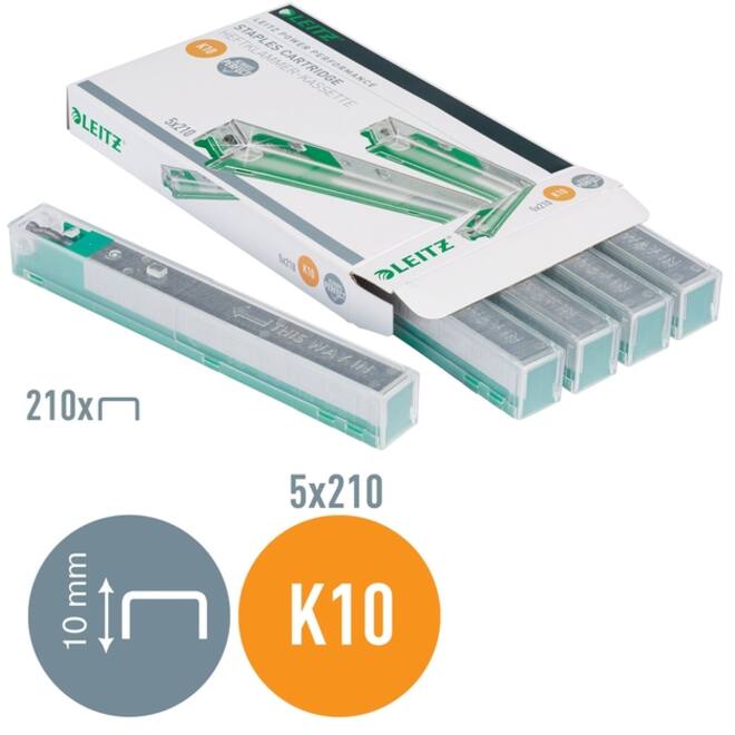 Nieten Leitz cassette K10 26/10 verzinkt 1050 stuks