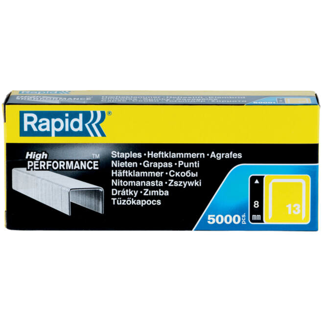 Nieten Rapid 13/8 gegalvaniseerd standaard 5000 stuks