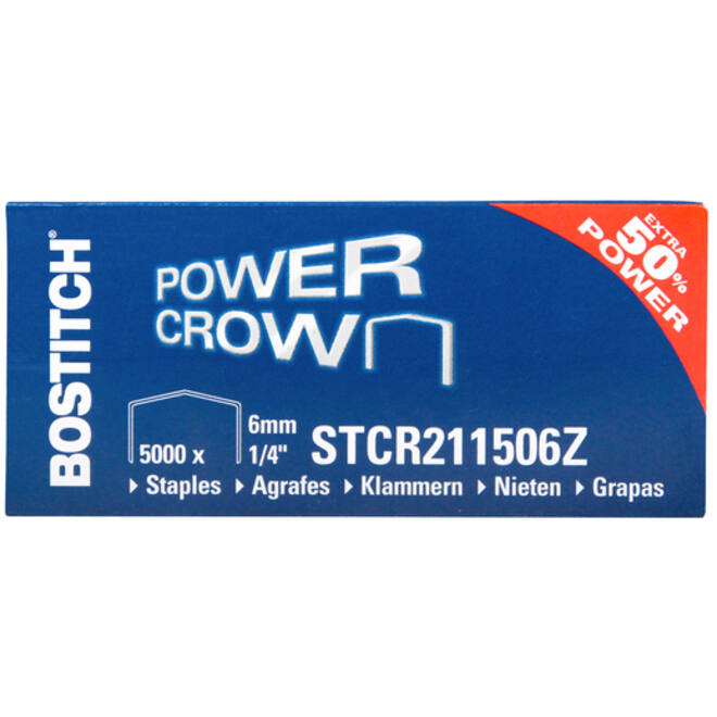 Nieten Bostitch B8 staal STRC2115 6mm gebogen rug 5000stuks
