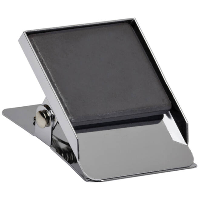 Papierklem MAUL magnetisch vierkant 40mm capaciteit 25mm zilver
