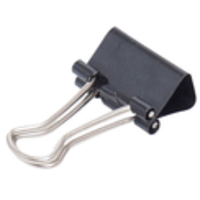 Papierklem MAUL 213 foldback 16mm capaciteit 5mm zwart