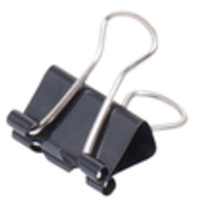 Papierklem MAUL 213 foldback 16mm capaciteit 5mm zwart