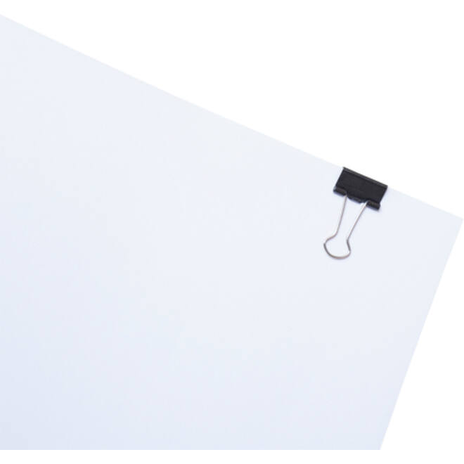 Papierklem MAUL 213 foldback 19mm capaciteit 7mm zwart