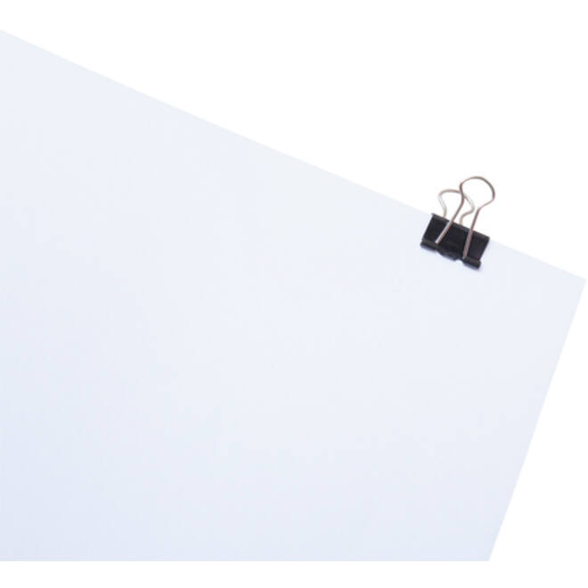 Papierklem MAUL 213 foldback 19mm capaciteit 7mm zwart