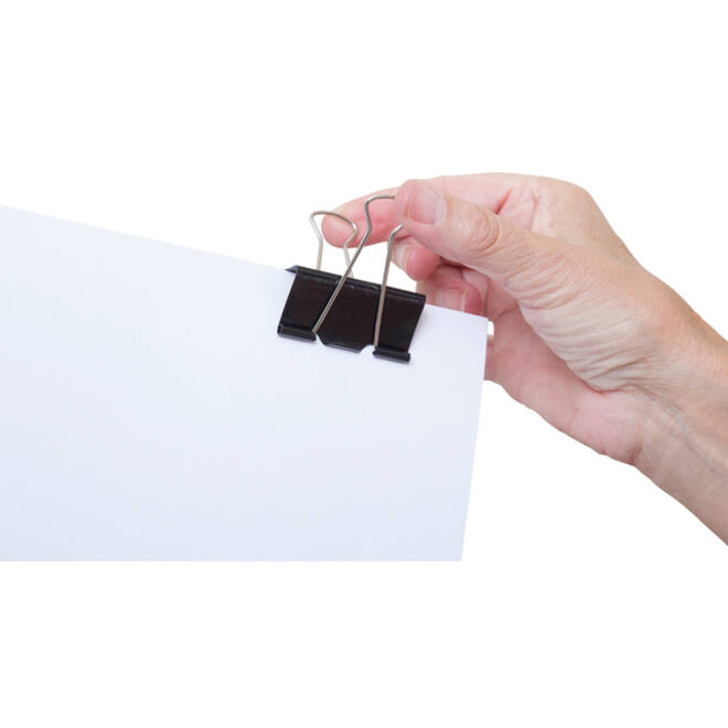 Papierklem MAUL 213 foldback 50mm capaciteit 20mm zwart