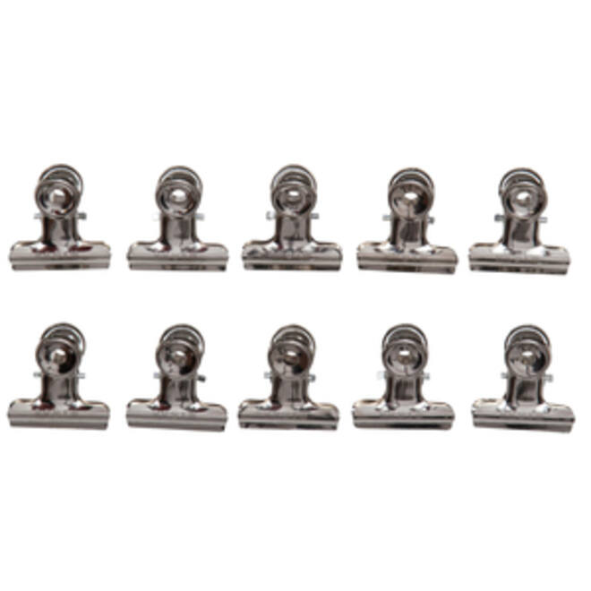 Papierklem MAUL Bulldog 30mm capaciteit 10mm zilver