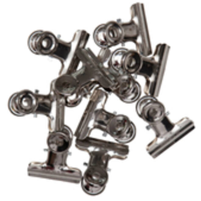 Papierklem MAUL Bulldog 30mm capaciteit 10mm zilver