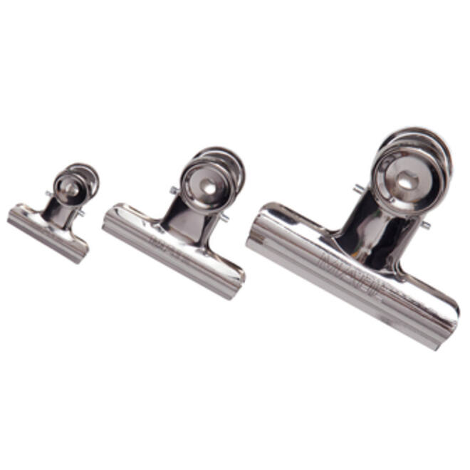 Papierklem MAUL Bulldog 30mm capaciteit 10mm zilver