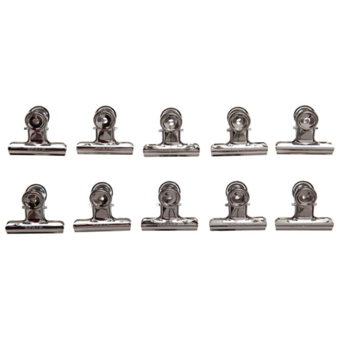 Papierklem MAUL Bulldog 50mm capaciteit 20mm zilver