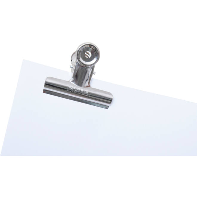Papierklem MAUL Bulldog 70mm capaciteit 40mm zilver