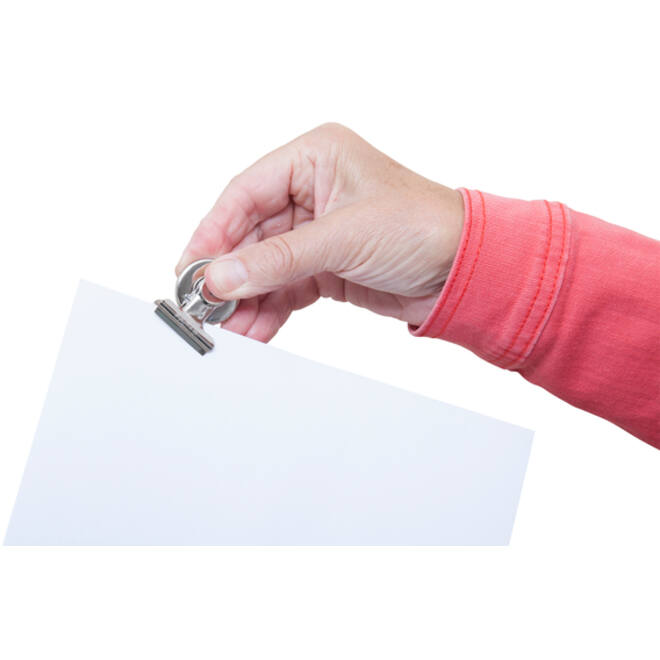 Papierklem MAUL Bulldog met magneet 30mm capaciteit 10mm zilver