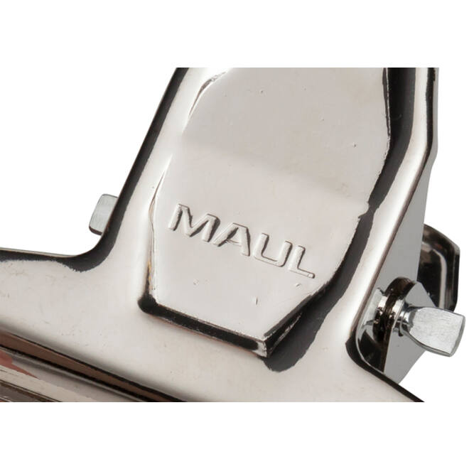 Papierklem MAUL Pro 75mm capaciteit 20mm zilver