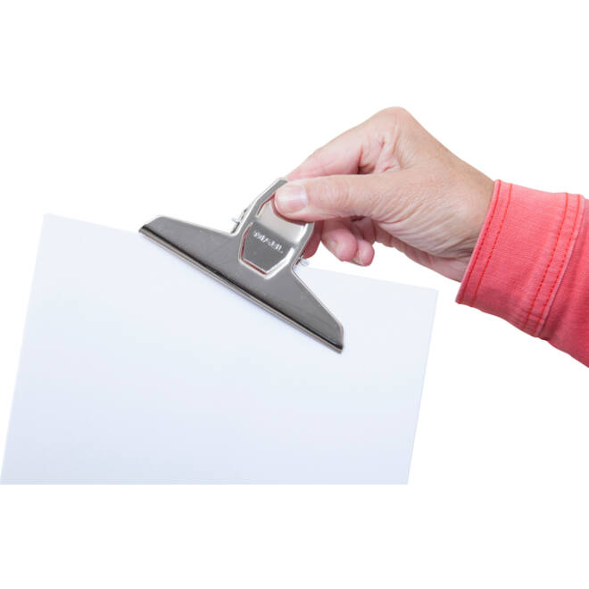 Papierklem MAUL Pro 125mm capaciteit 30mm zilver