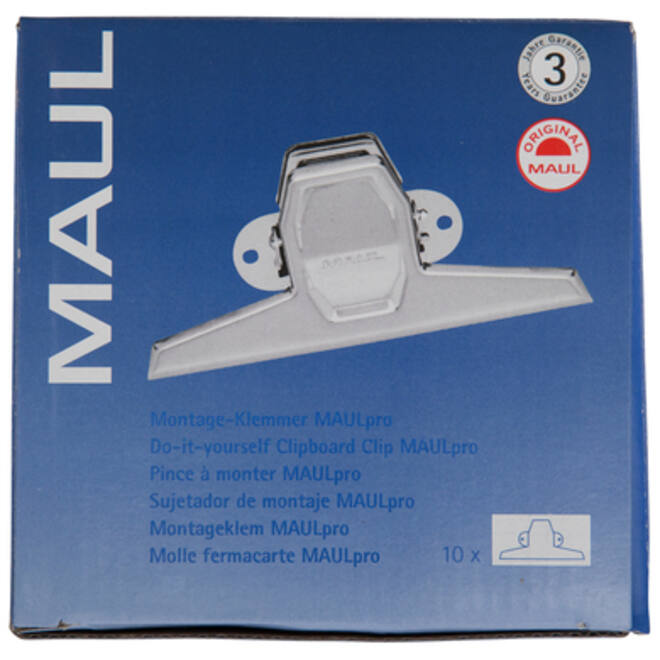 Papierklem MAUL Pro 125mm capaciteit 20mm zilver