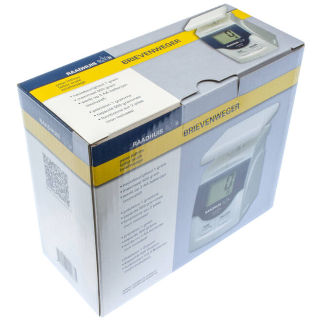 Briefweger Raadhuis tot 500 gram kunststof wit