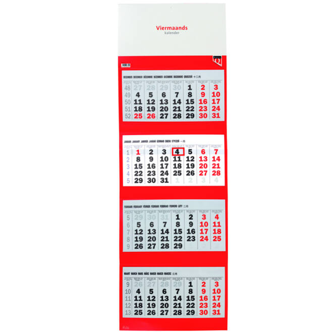 4-Maandskalender 2026 Quantore