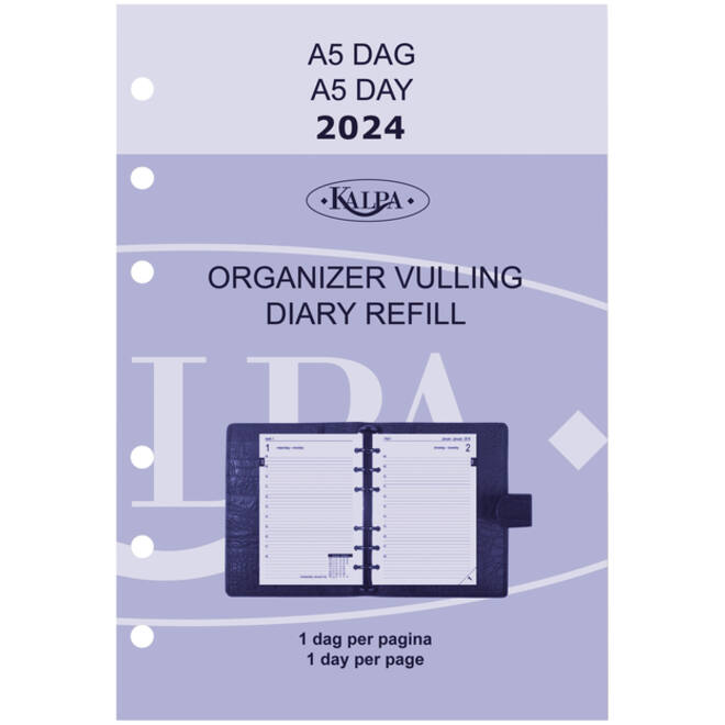 Agendavulling 2026 Kalpa A5 1dag/1pagina