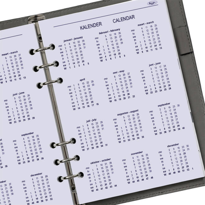 Agendavulling 2026 Kalpa A5 1dag/1pagina