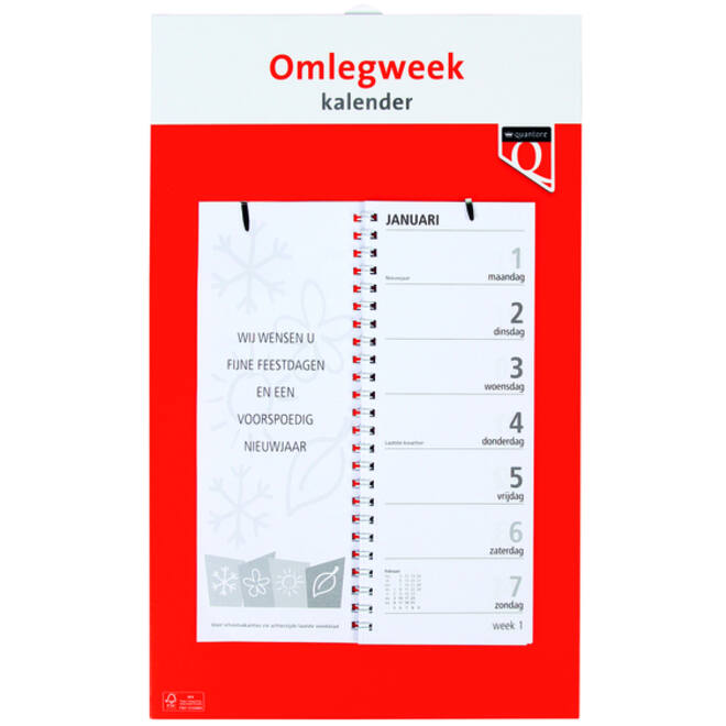 Weekomlegkalender 2026 Quantore