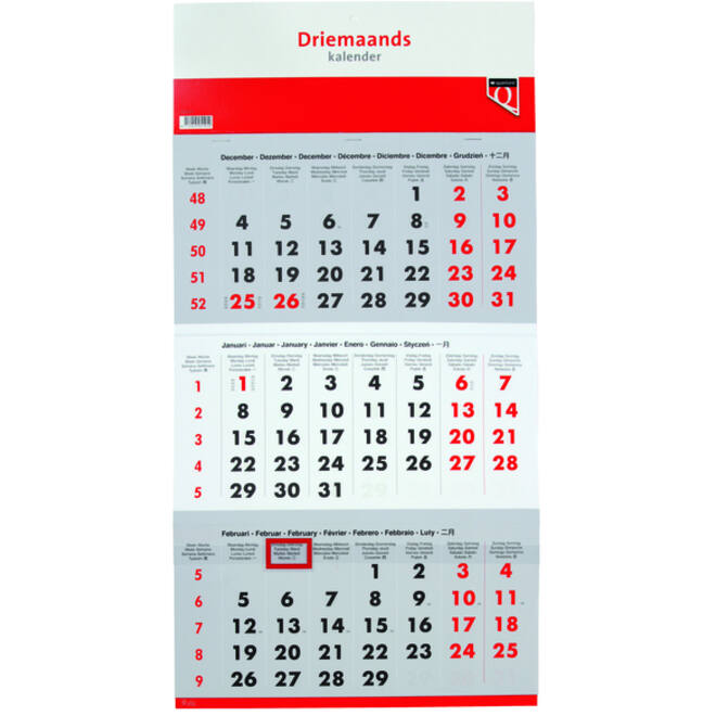 3-Maandskalender 2026 Quantore