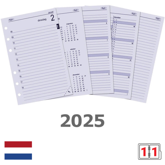 Agendavulling 2026 Kalpa Senior 1dag/1pagina