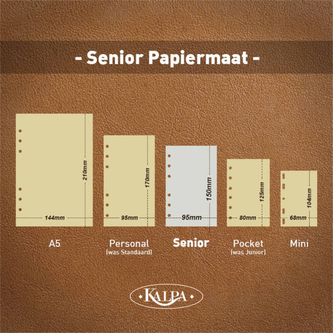 Agendavulling 2026 Kalpa Senior 1dag/1pagina