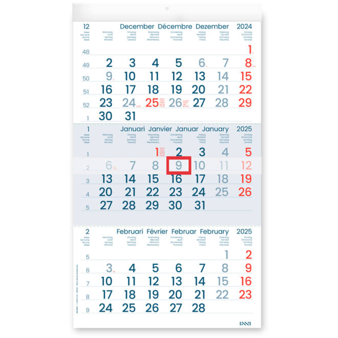 3-Maandskalender 2027 INNI Manager
