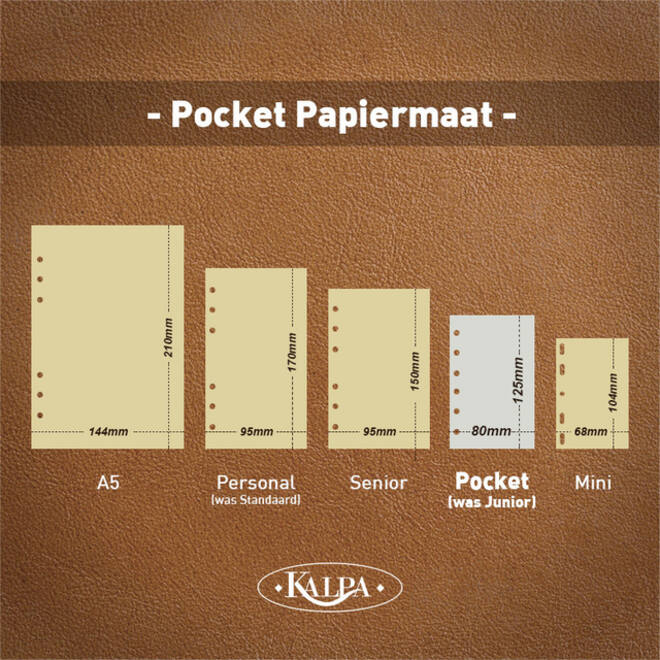 Agendavulling 2026 Kalpa Pocket 7dagen/2pagina's