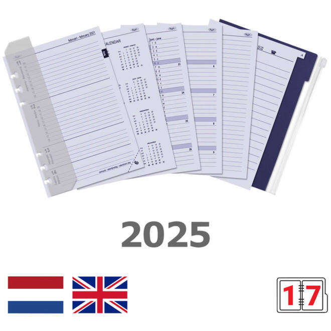 Agendavulling 2026 Kalpa A5 jaardoos 7dagen/2pagina's